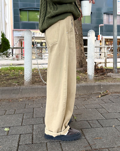 ルーズフィットワイドチノパンツ KU0036