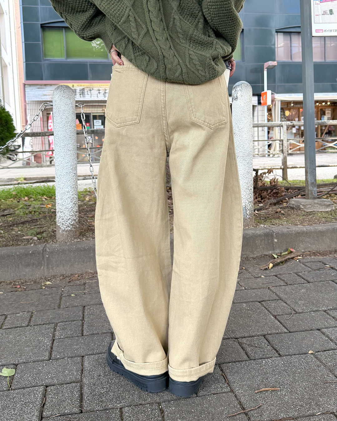 ルーズフィットワイドチノパンツ KU0036