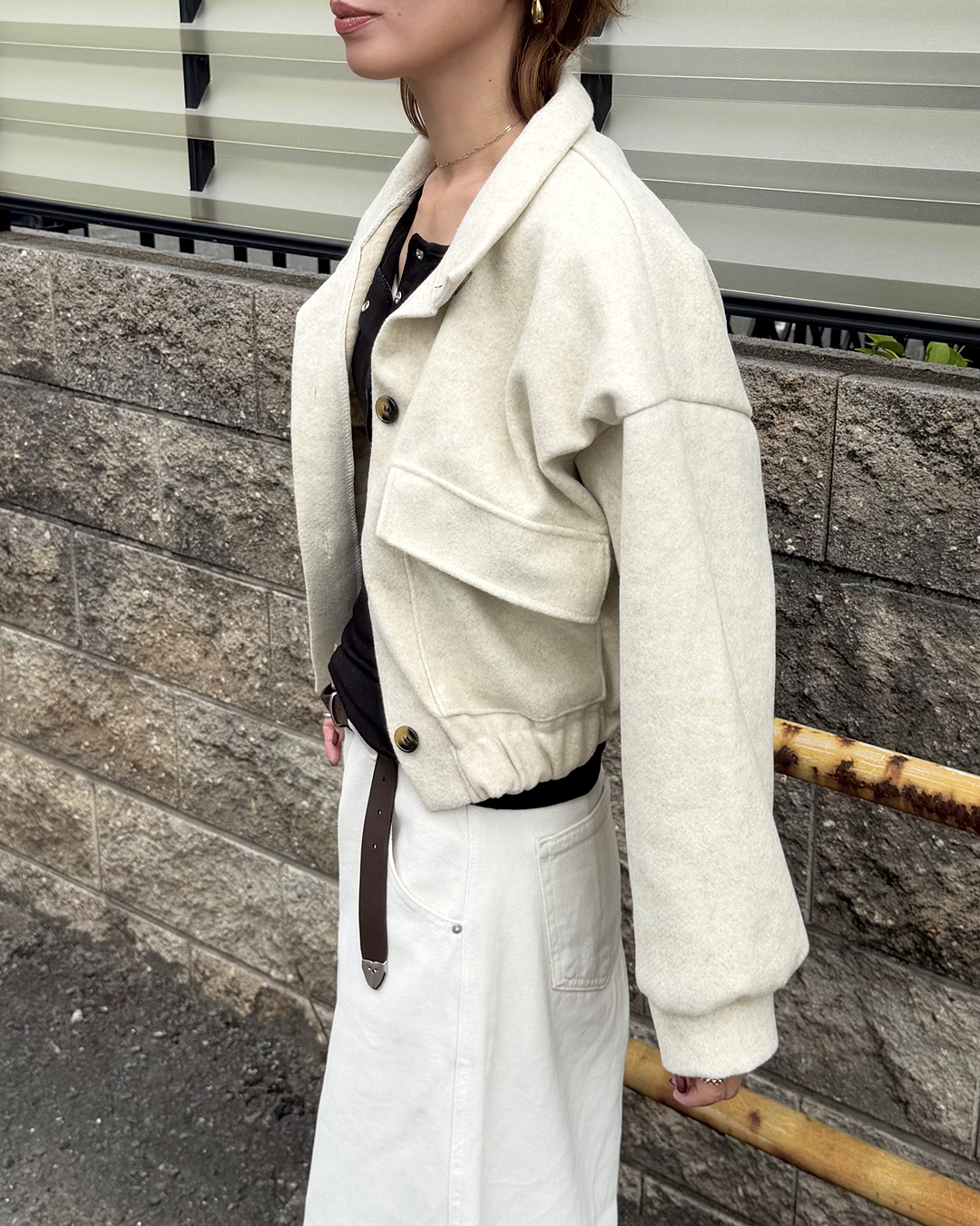 ショートフロントビッグポケットジャケット KU0080