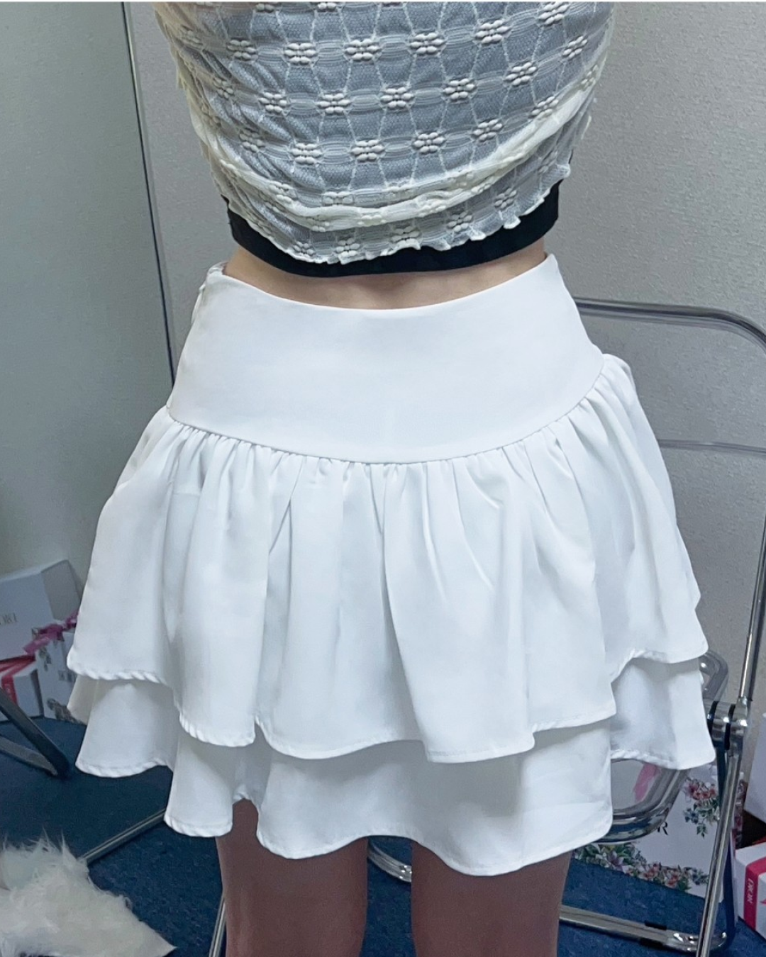 Mini pleated skirt L0005