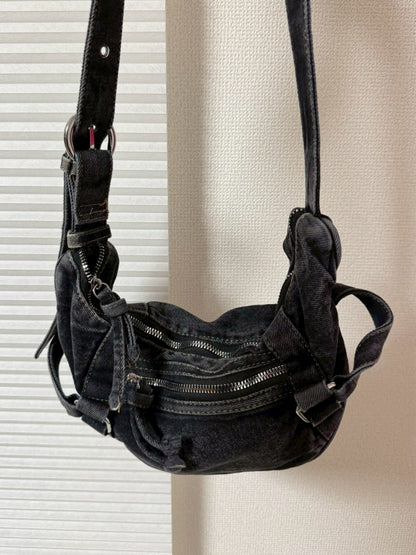 デニム生地ショルダーバッグ HD0052