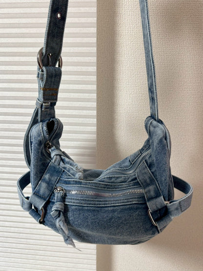 デニム生地ショルダーバッグ HD0052