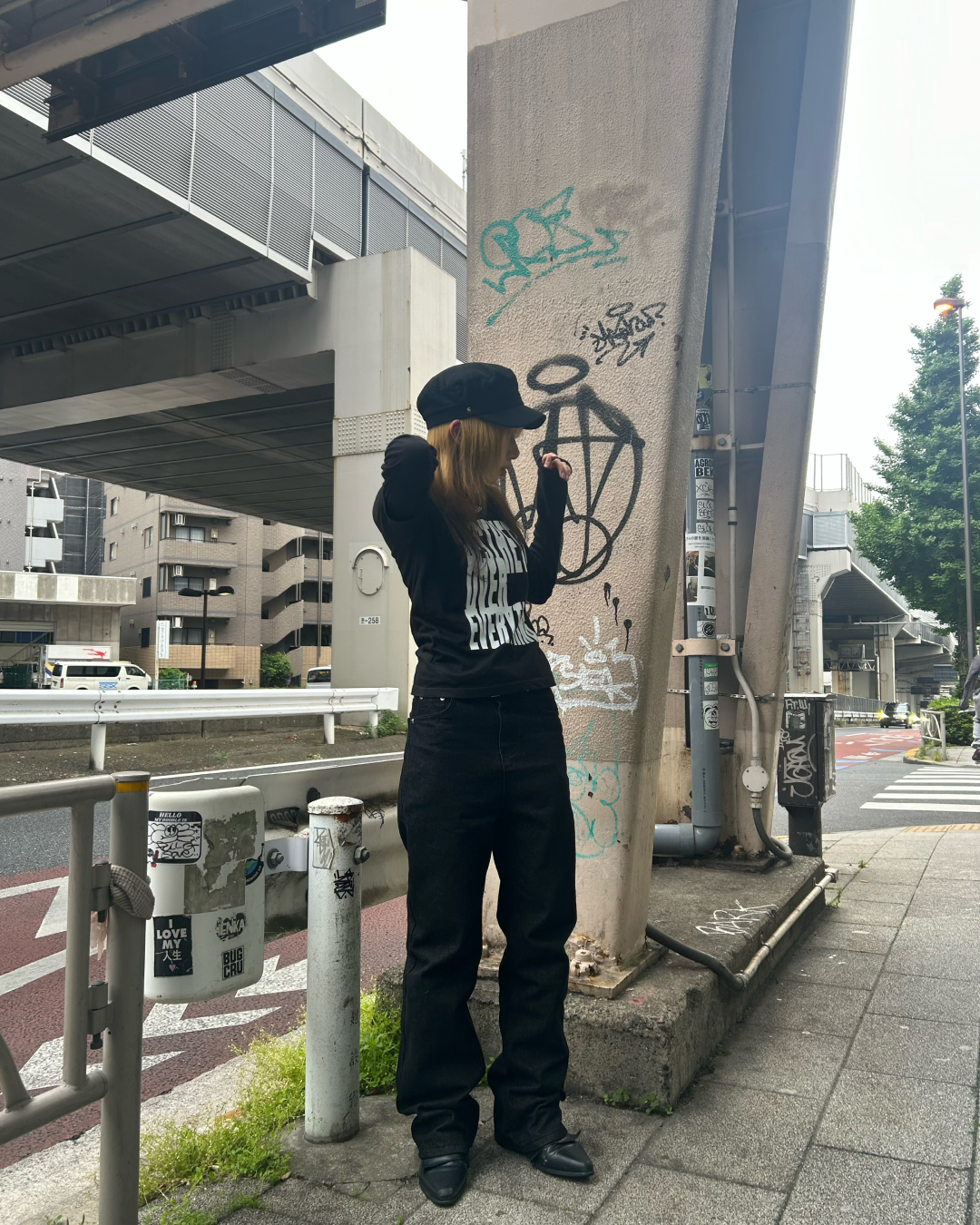 ローライズストレートモップパンツLL0027