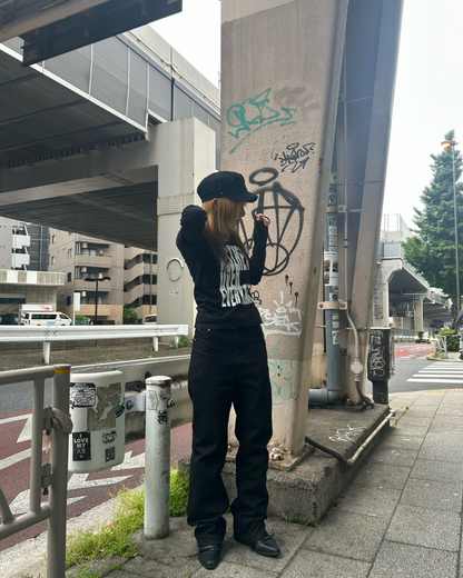 ローライズストレートモップパンツLL0027