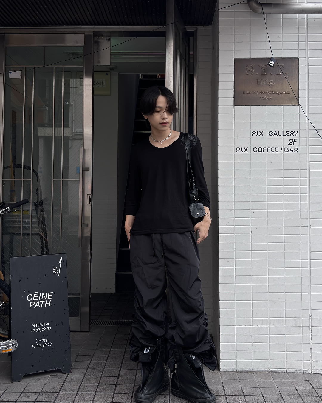 レースアッププリーツパンツ LP0036