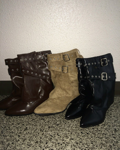 スタッズロングブーツ LV0009