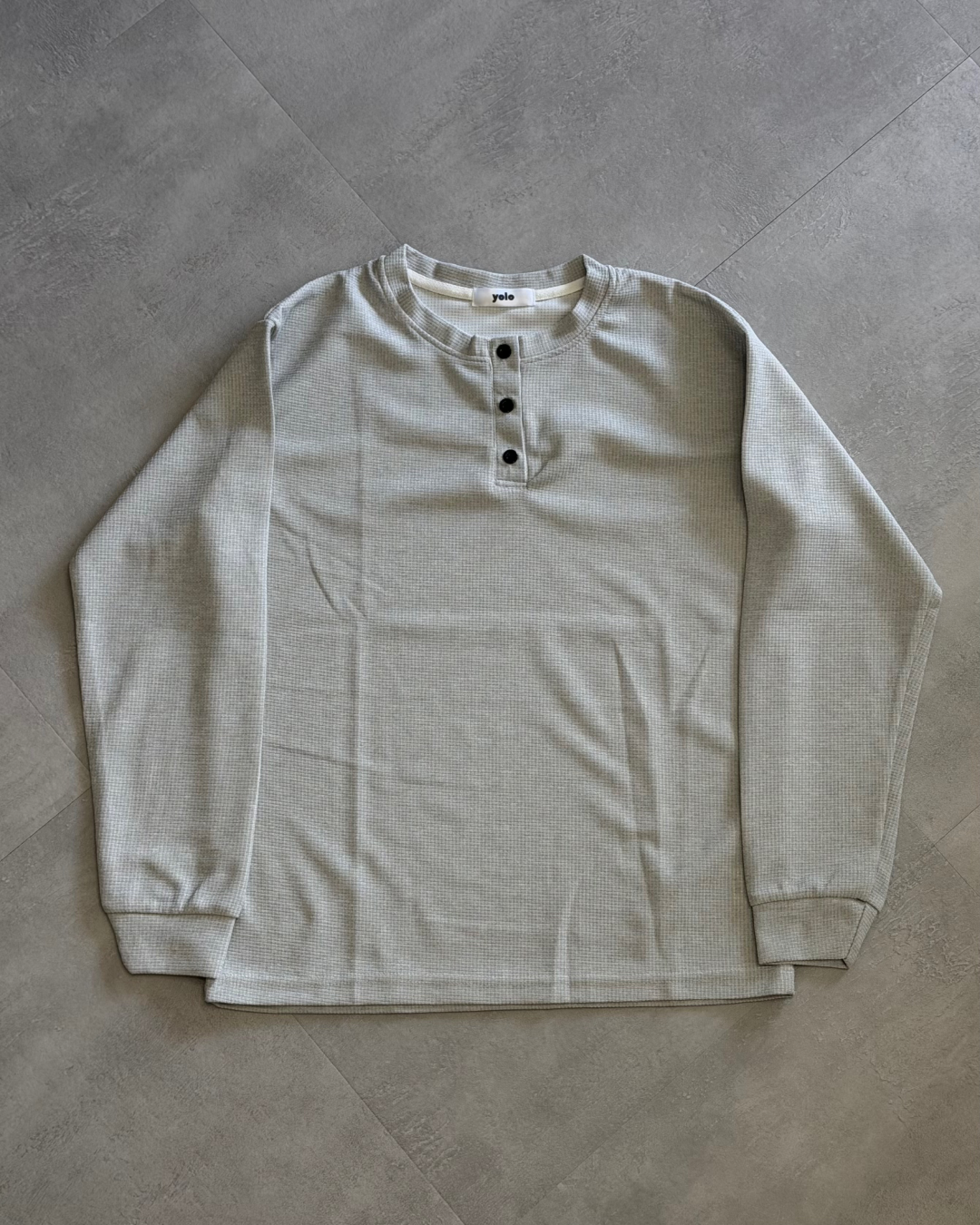ワッフルヘンリーTシャツ MK0004