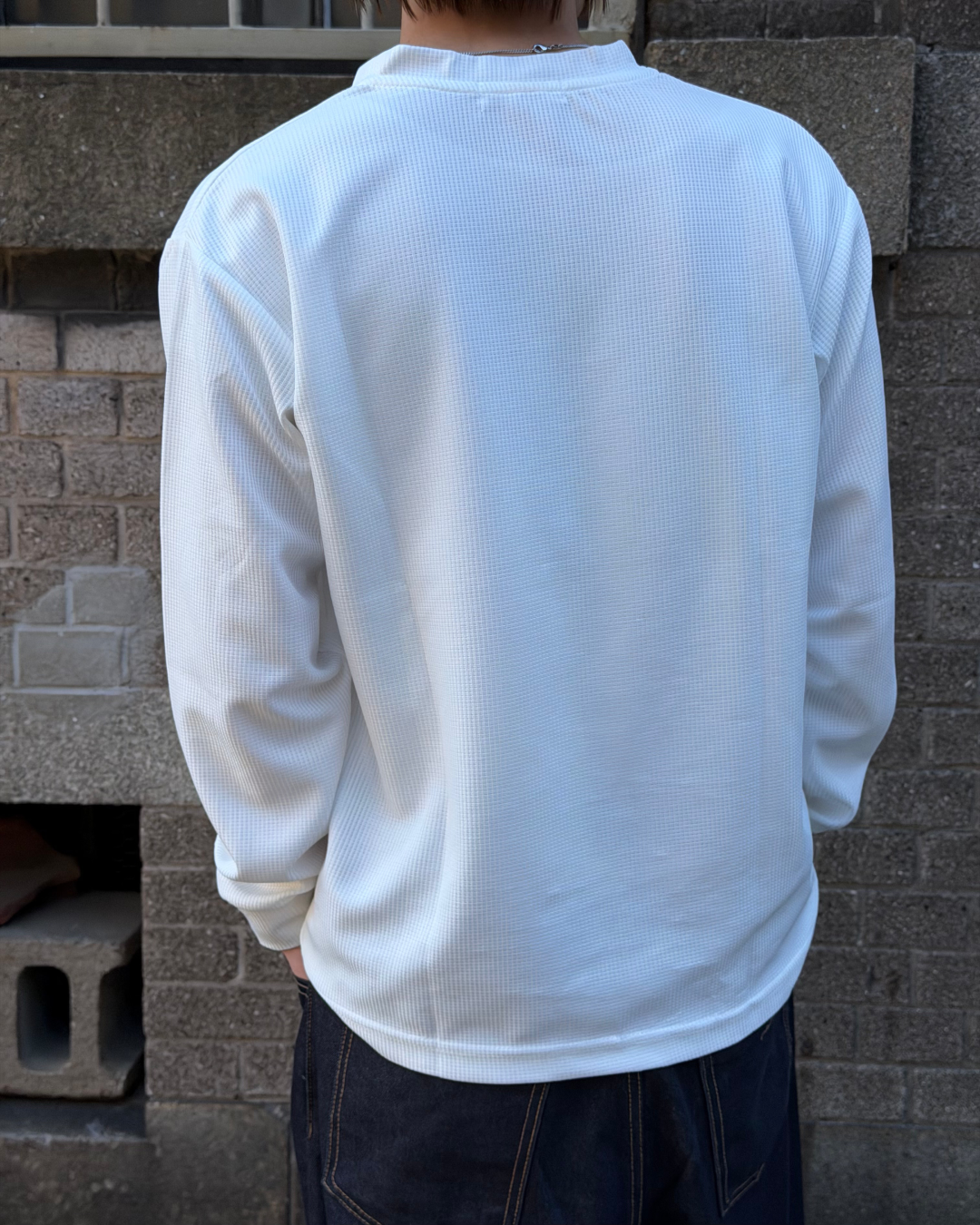 ワッフルヘンリーTシャツ MK0004