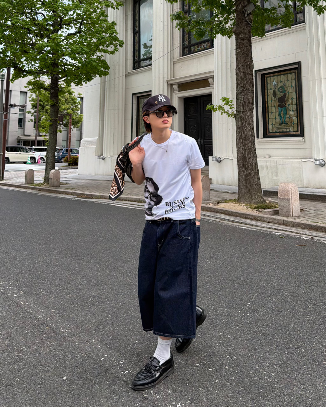 フェイスグラフィックロゴTシャツ MK0009