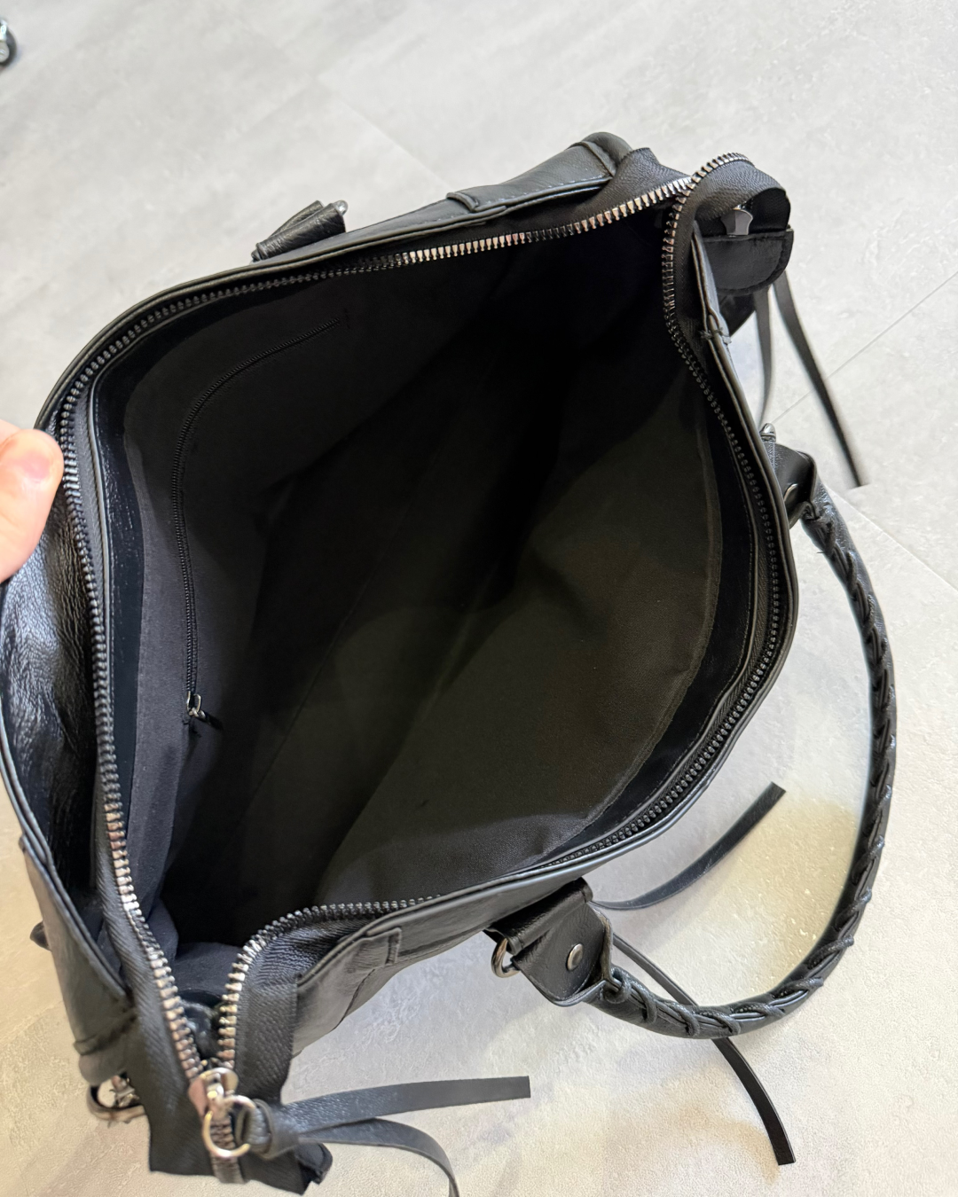 2WAYグランジフェイクレザーハンドバッグ MK0068