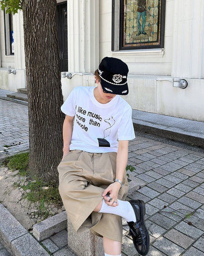 イングリッシュプリントTシャツ MK0111