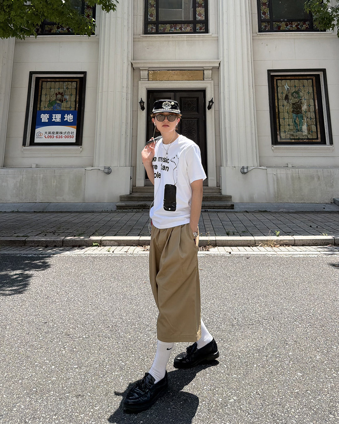 イングリッシュプリントTシャツ MK0111