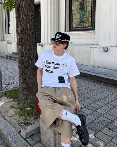 イングリッシュプリントTシャツ MK0111