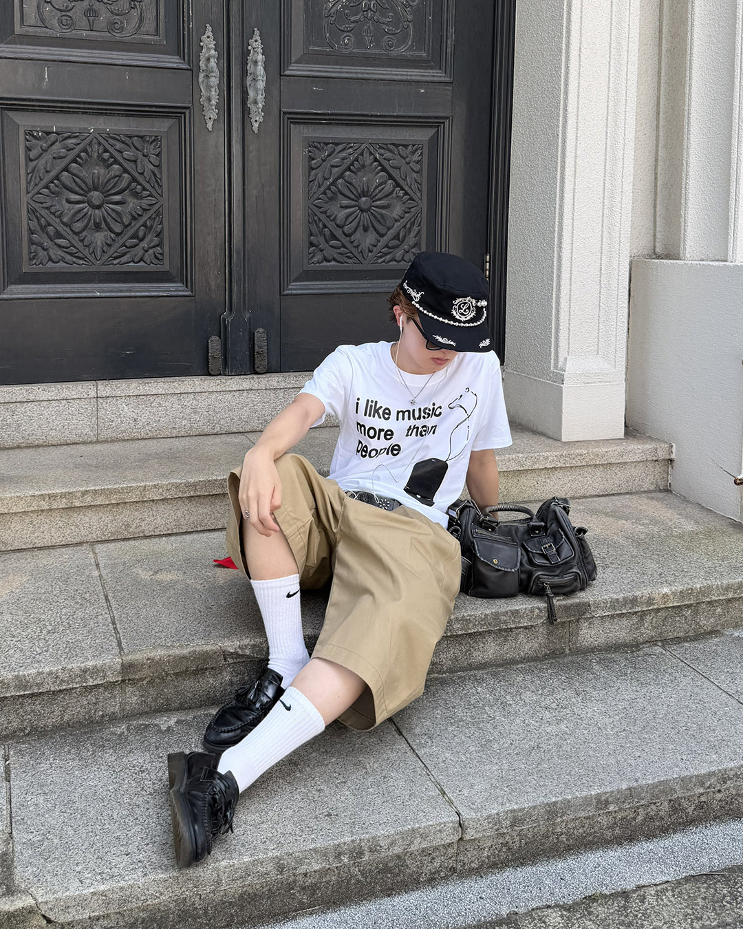 イングリッシュプリントTシャツ MK0111