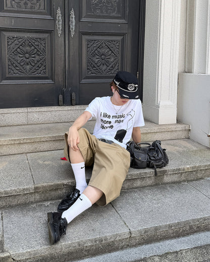 イングリッシュプリントTシャツ MK0111