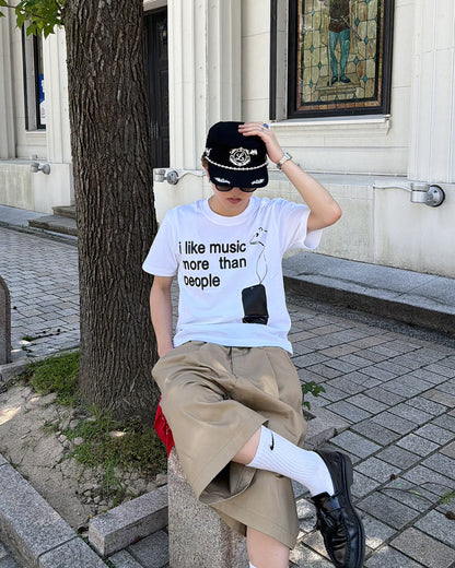 イングリッシュプリントTシャツ MK0111