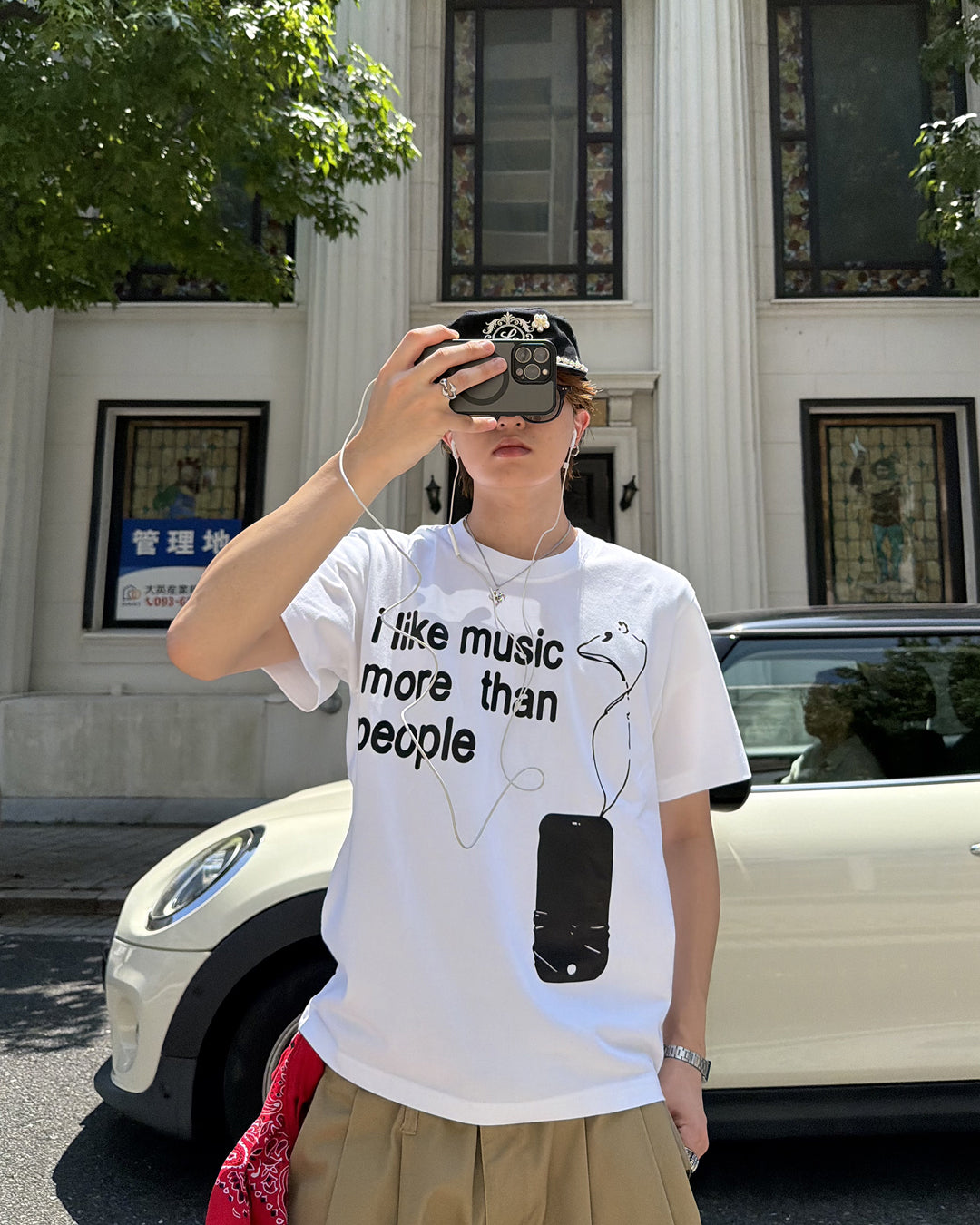イングリッシュプリントTシャツ MK0111