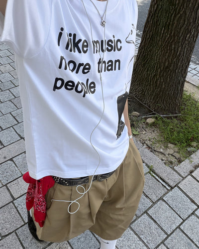 イングリッシュプリントTシャツ MK0111