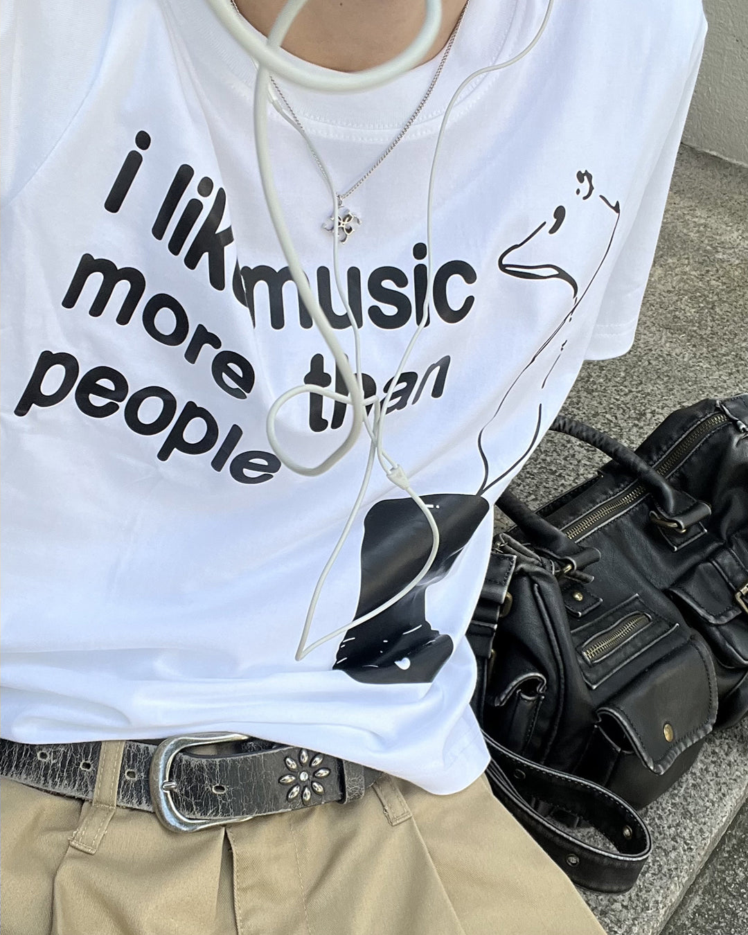 イングリッシュプリントTシャツ MK0111