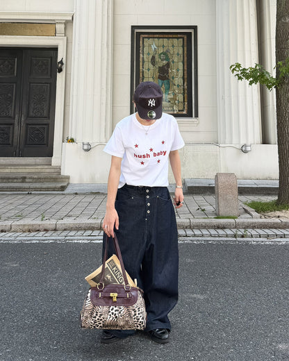 スタープリントデザインTシャツ MK0122
