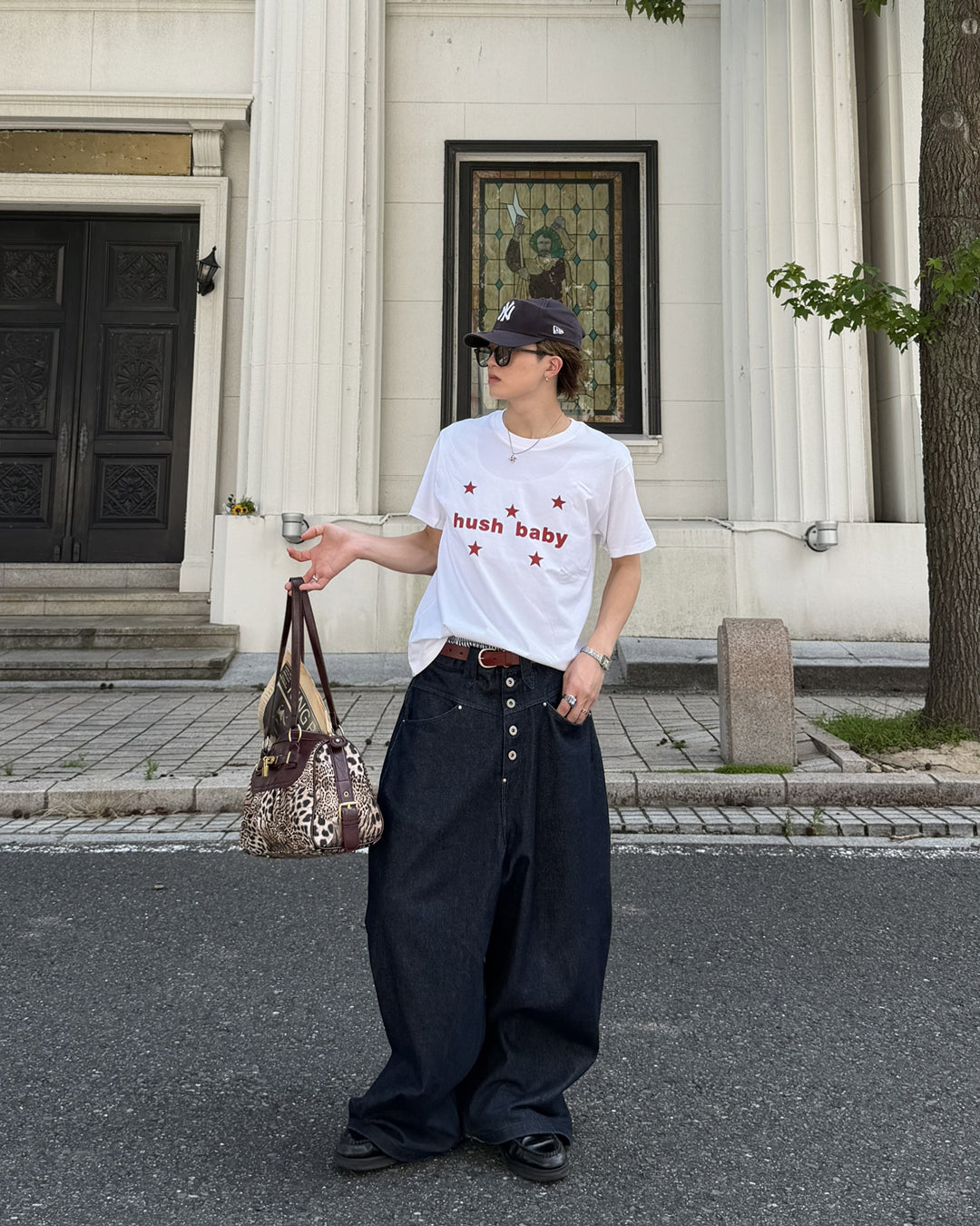 スタープリントデザインTシャツ MK0122