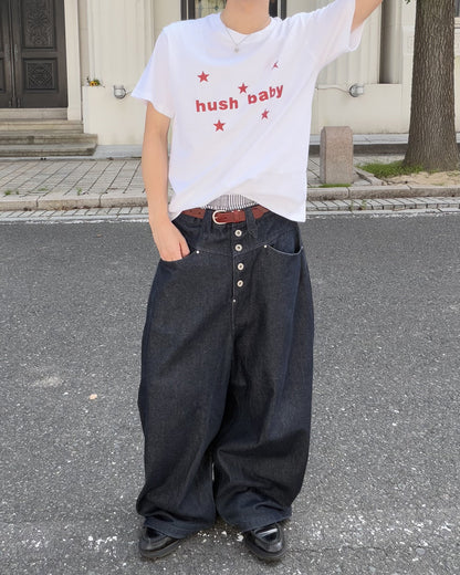 スタープリントデザインTシャツ MK0122