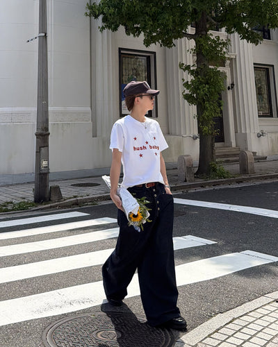 スタープリントデザインTシャツ MK0122