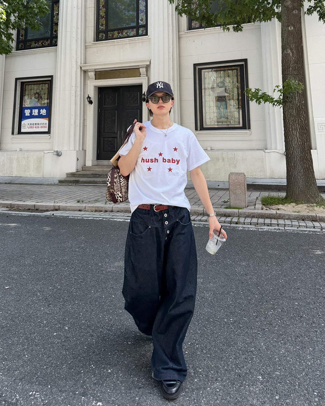 スタープリントデザインTシャツ MK0122