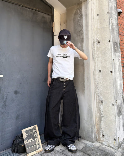カーブボタンフライジーンズ MK0130