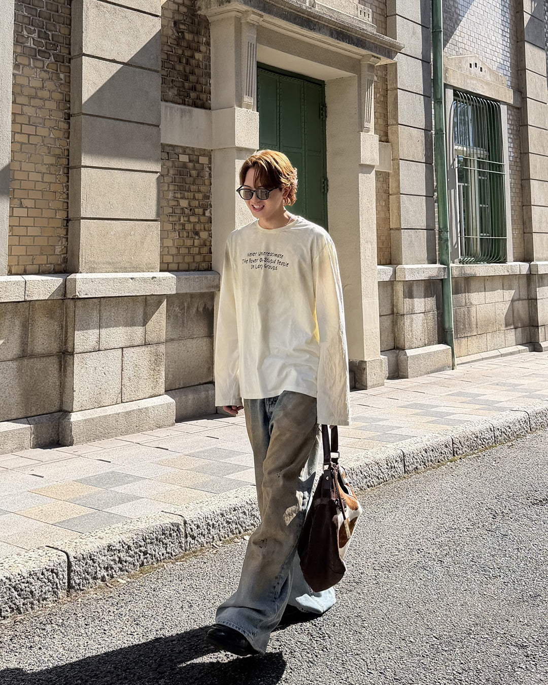 フェード加工ロングTシャツ MK0145