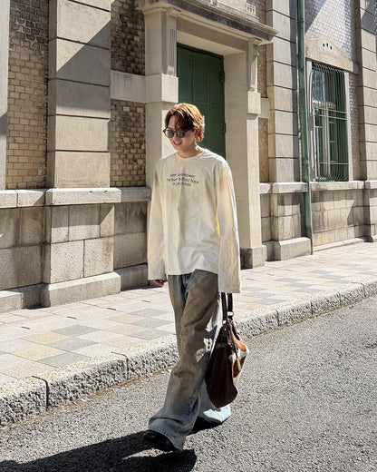 フェード加工ロングTシャツ MK0145