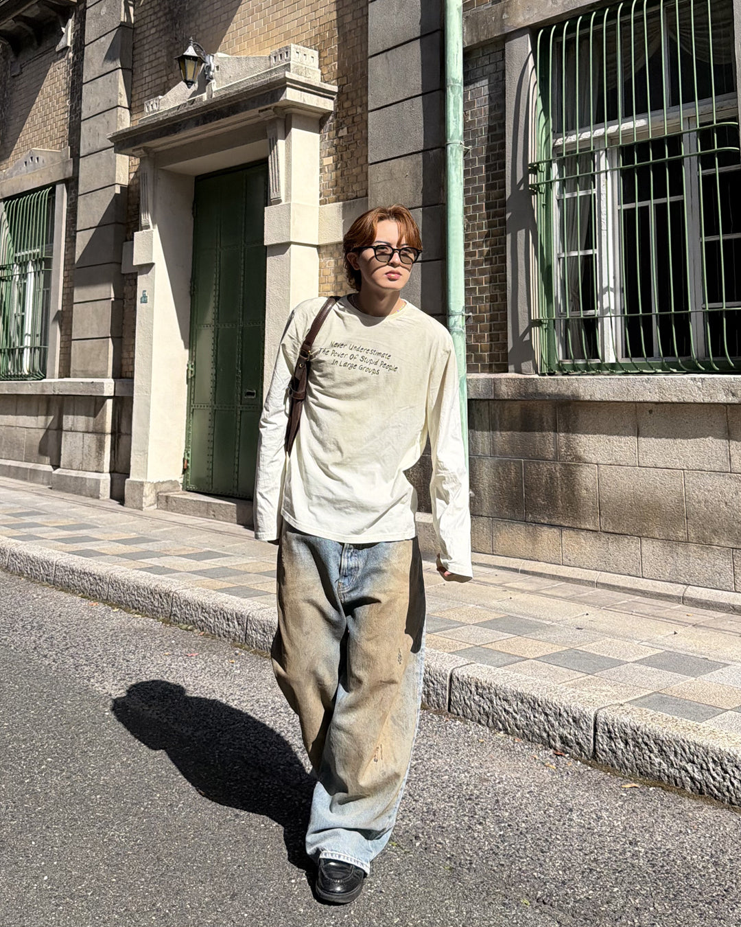 フェード加工ロングTシャツ MK0145