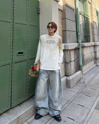 フェード加工ロングTシャツ MK0145