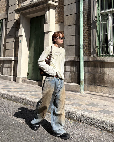 フェード加工ロングTシャツ MK0145