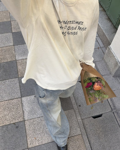 フェード加工ロングTシャツ MK0145