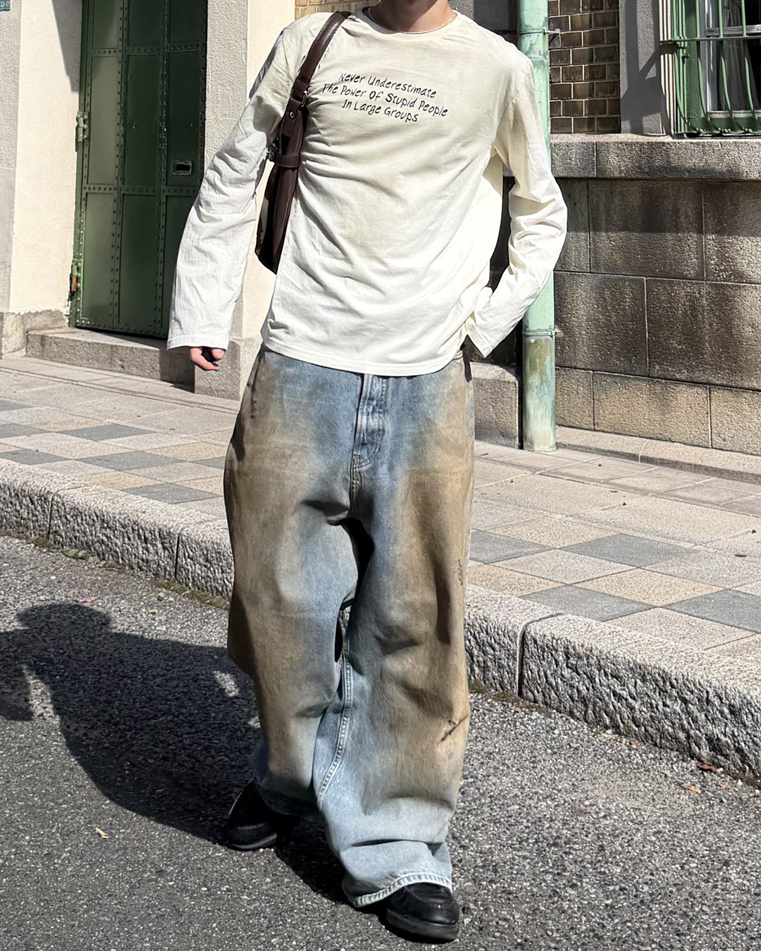 フェード加工ロングTシャツ MK0145