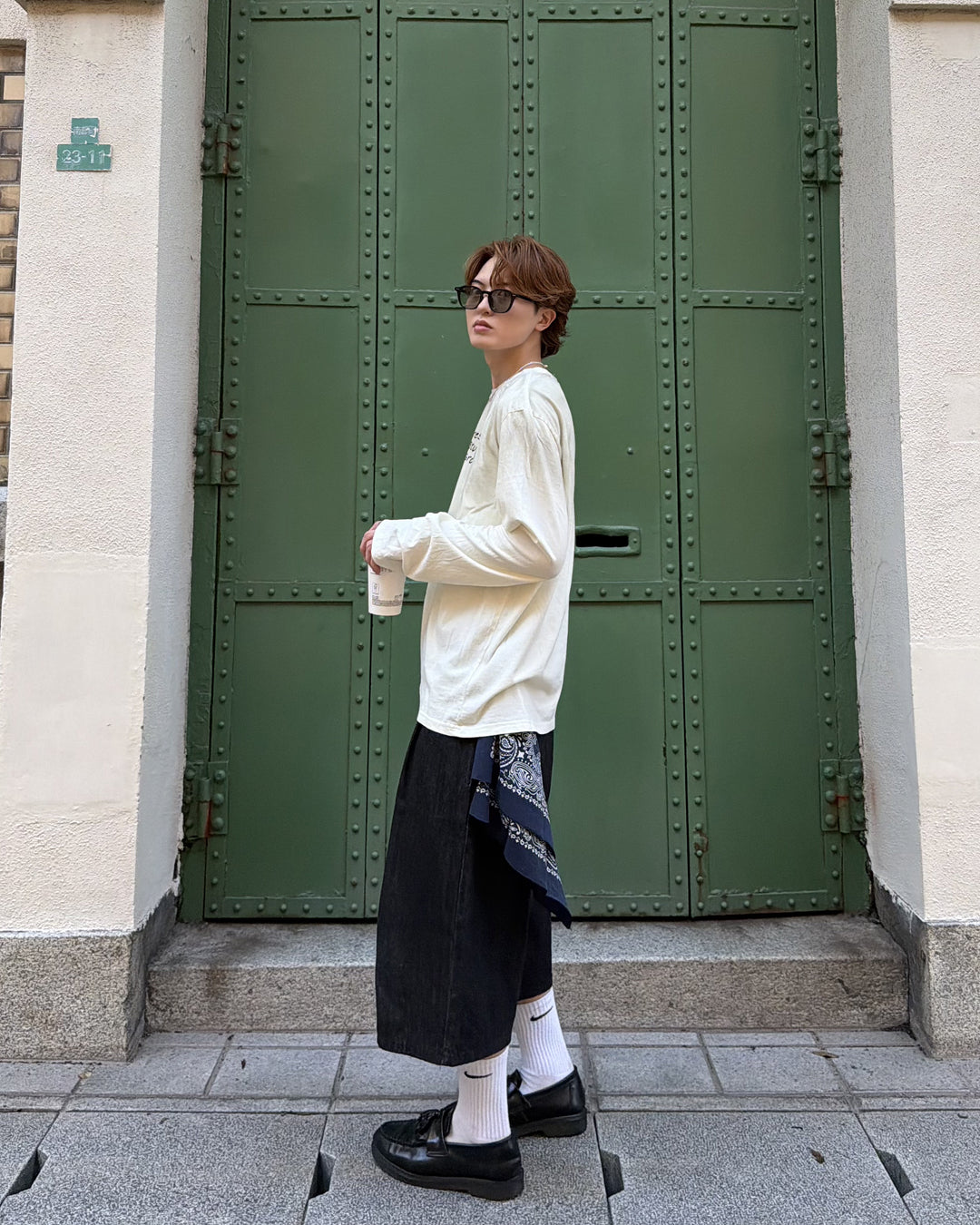 フェード加工ロングTシャツ MK0145