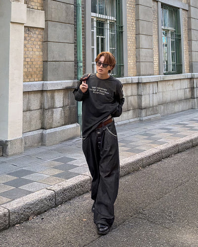 フェード加工ロングTシャツ MK0145
