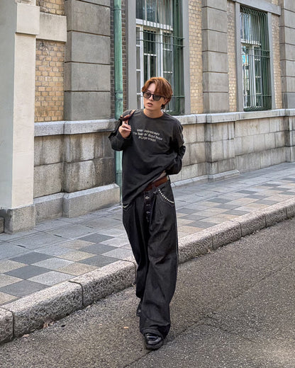 フェード加工ロングTシャツ MK0145