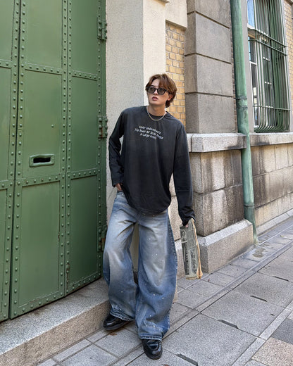 フェード加工ロングTシャツ MK0145