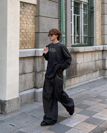 フェード加工ロングTシャツ MK0145