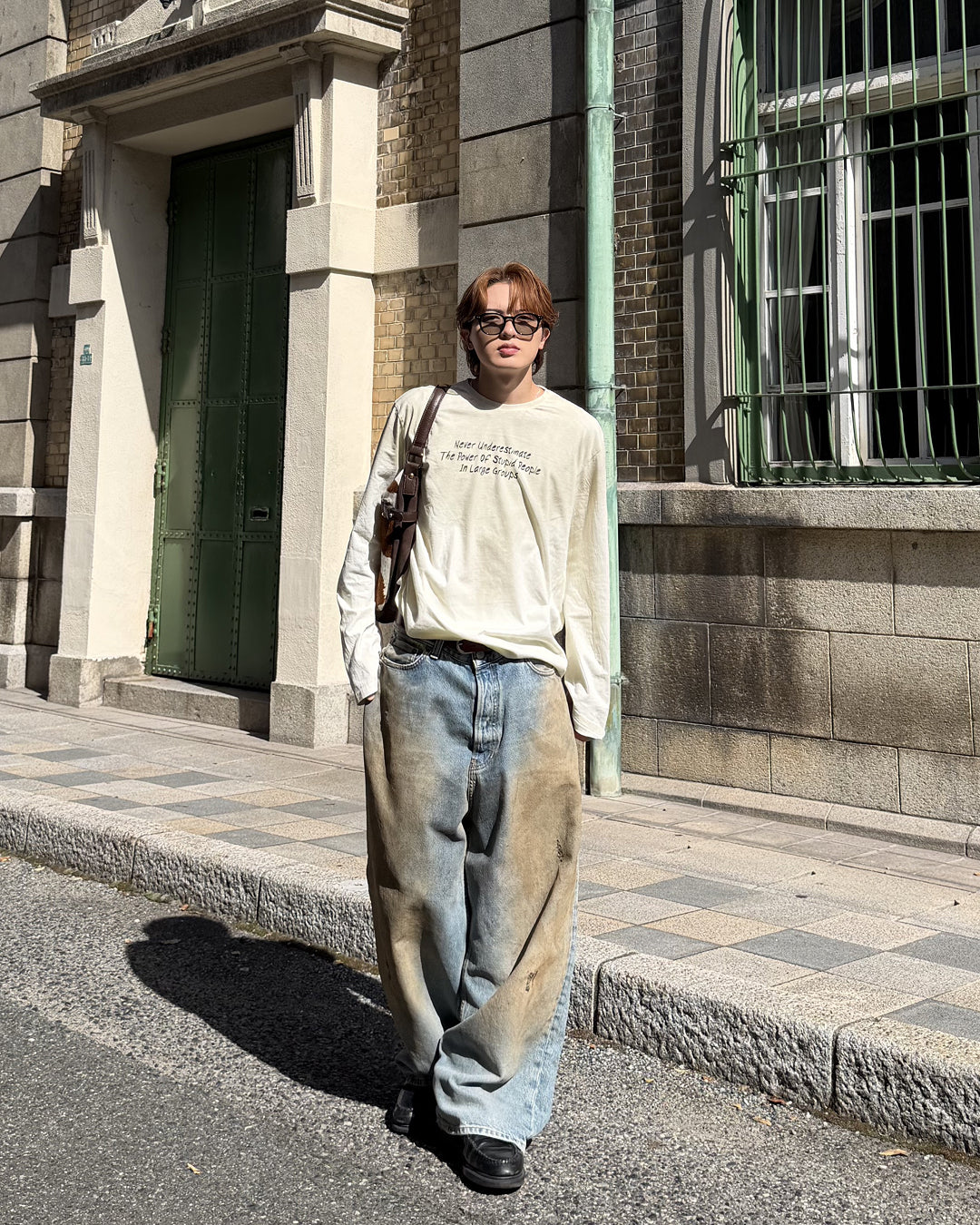 フェード加工ロングTシャツ MK0145