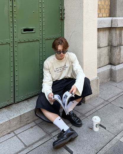 フェード加工ロングTシャツ MK0145