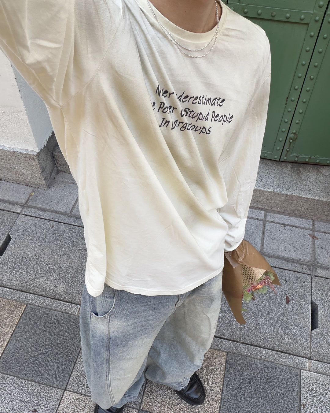 フェード加工ロングTシャツ MK0145