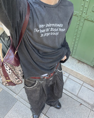 フェード加工ロングTシャツ MK0145