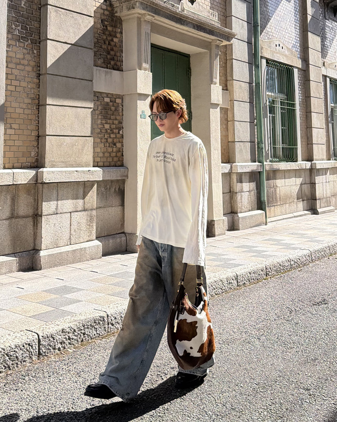 フェード加工ロングTシャツ MK0145