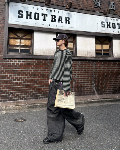 カジュアルフィットカラーボーダーロンT MK0171