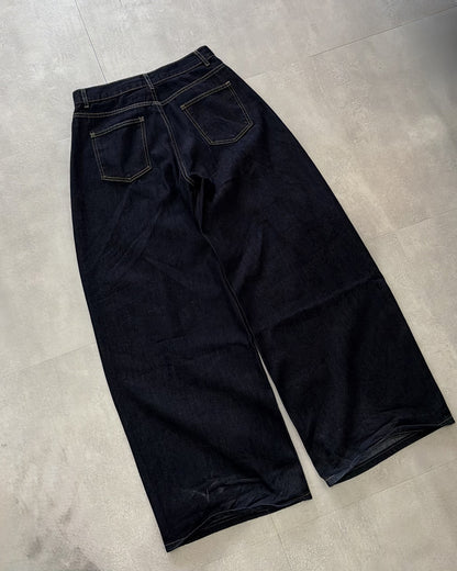 シンプルワイドバギーデニムパンツ MK0173