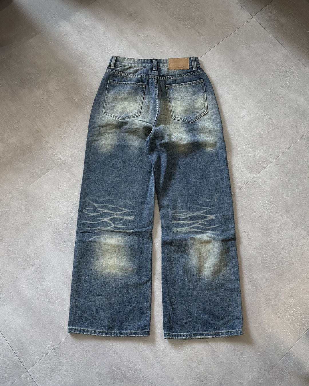 クラッシュデニムパンツ MK0175