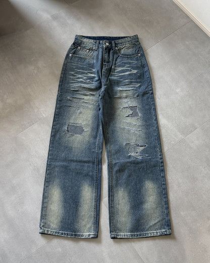 クラッシュデニムパンツ MK0175